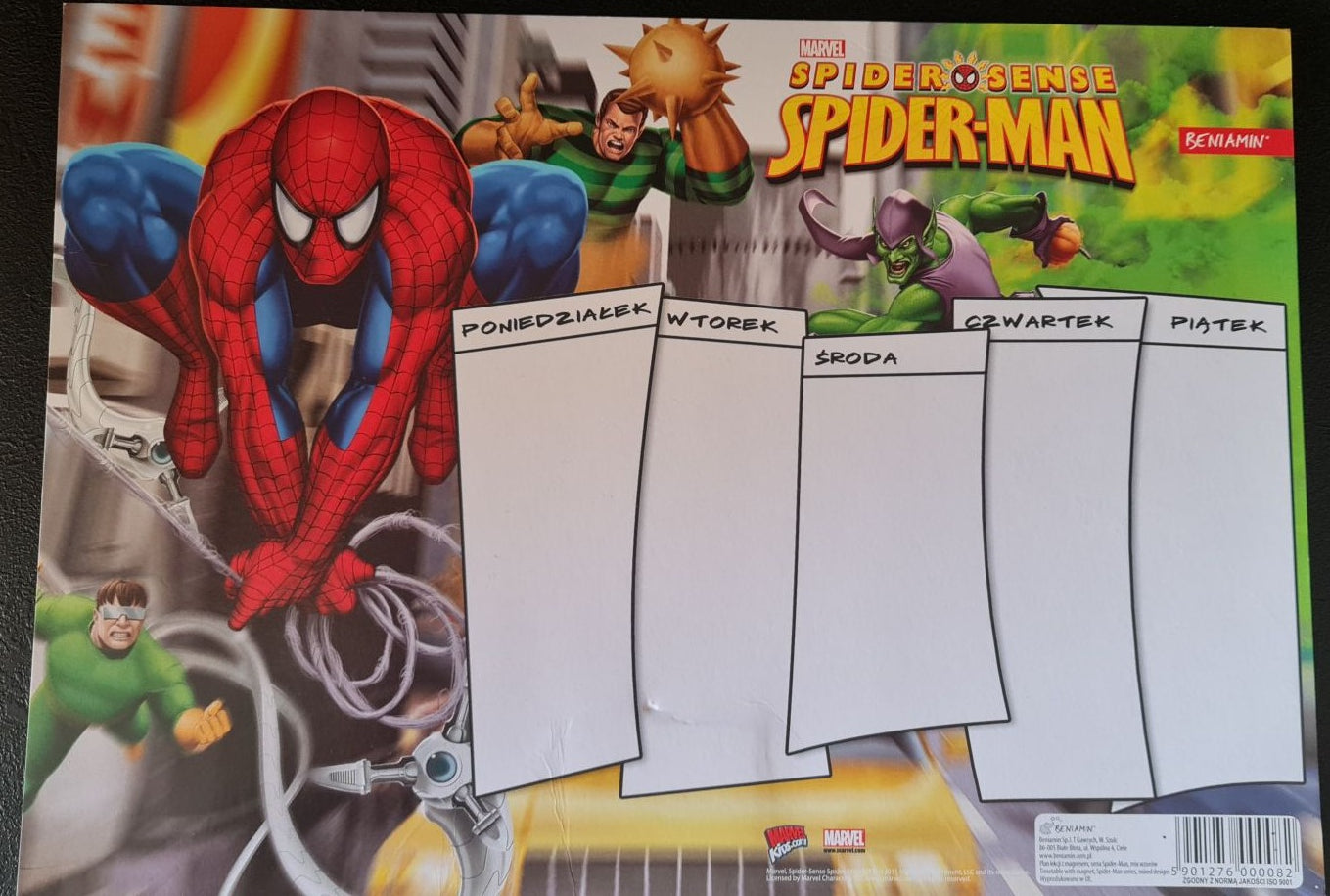 Calendrier magnet - Spiderman