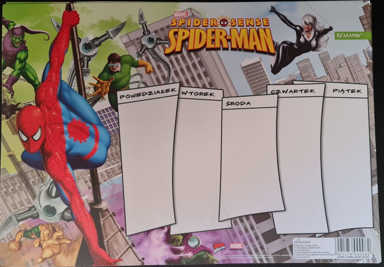 Calendrier magnet - Spiderman