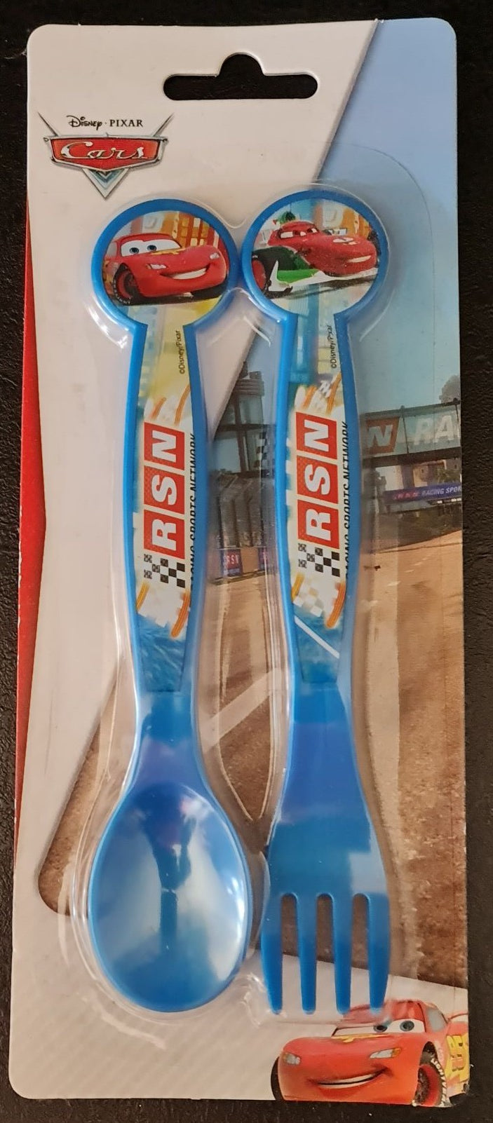 Set de 2 couverts plastique - Cars