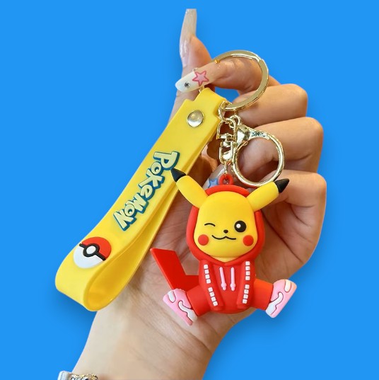 Porte Clef 3D - Pokemon - Pikachu (Survêtement Rouge)