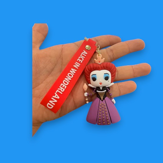 Porte Clef 3D - Disney - Alice - La reine de coeur