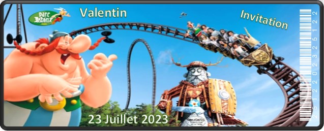 Billet Surprise - Parc Astérix (Toutatis)