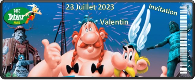 Billet Surprise - Parc Astérix (Toutatis V2)