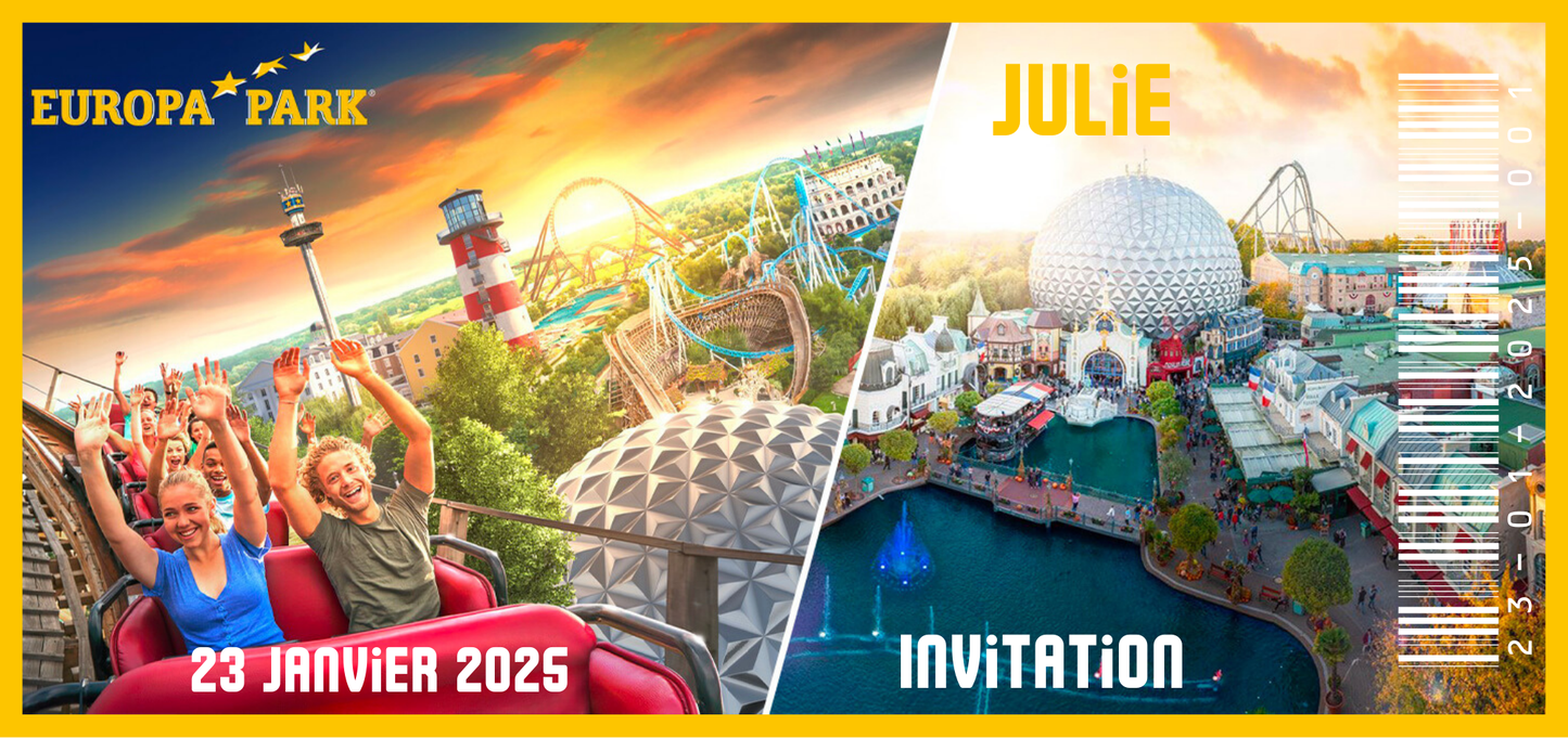 Billet Surprise - Europa Park (Version 1)