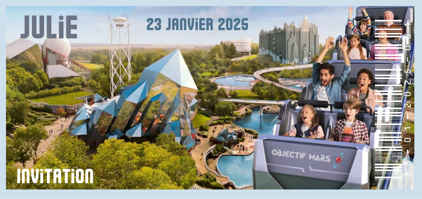 Billet Surprise - Futuroscope (Version 3)