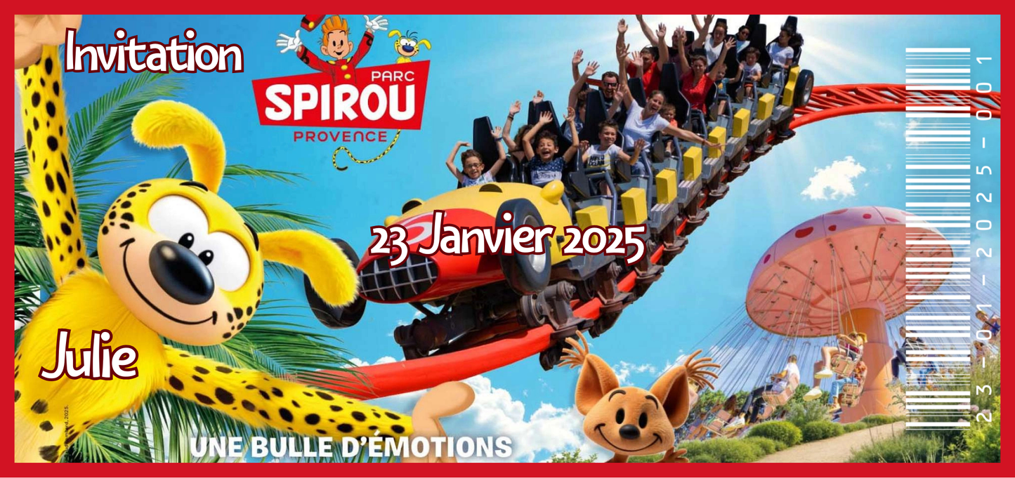 Billet Surprise - Parc Spirou