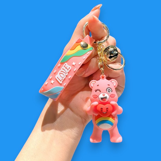 Porte Clef 3D - Bisounours (Rose)