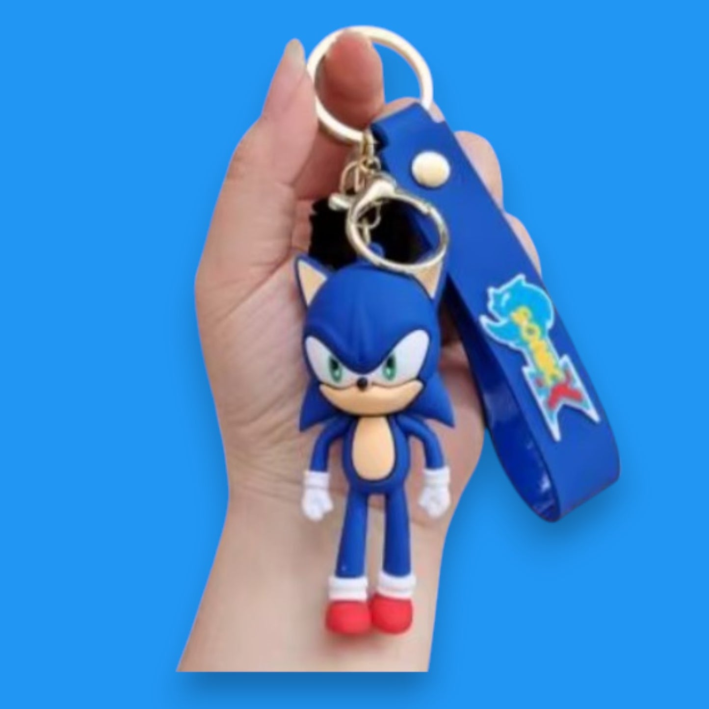 Porte Clef 3D - Sonic (Bleu Foncé)