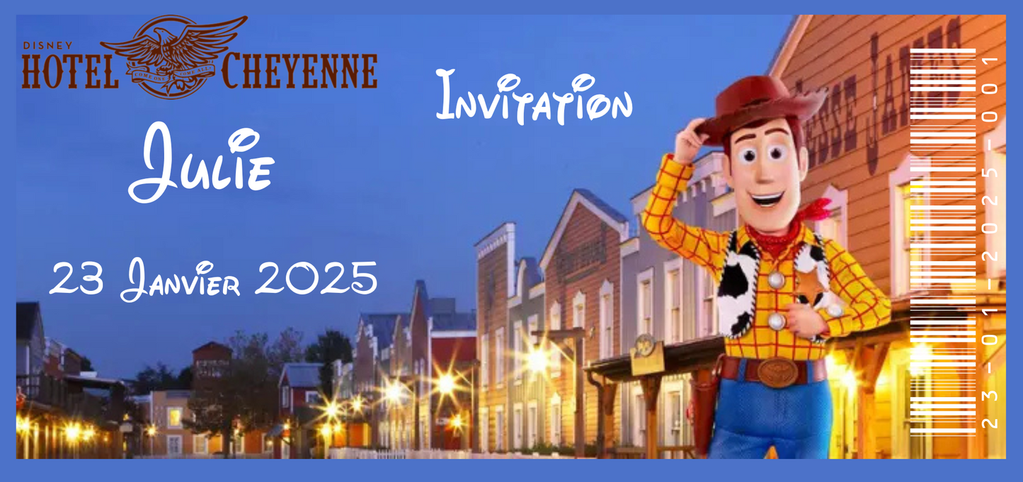 Billet Surprise - Hôtel Disney - Cheyenne