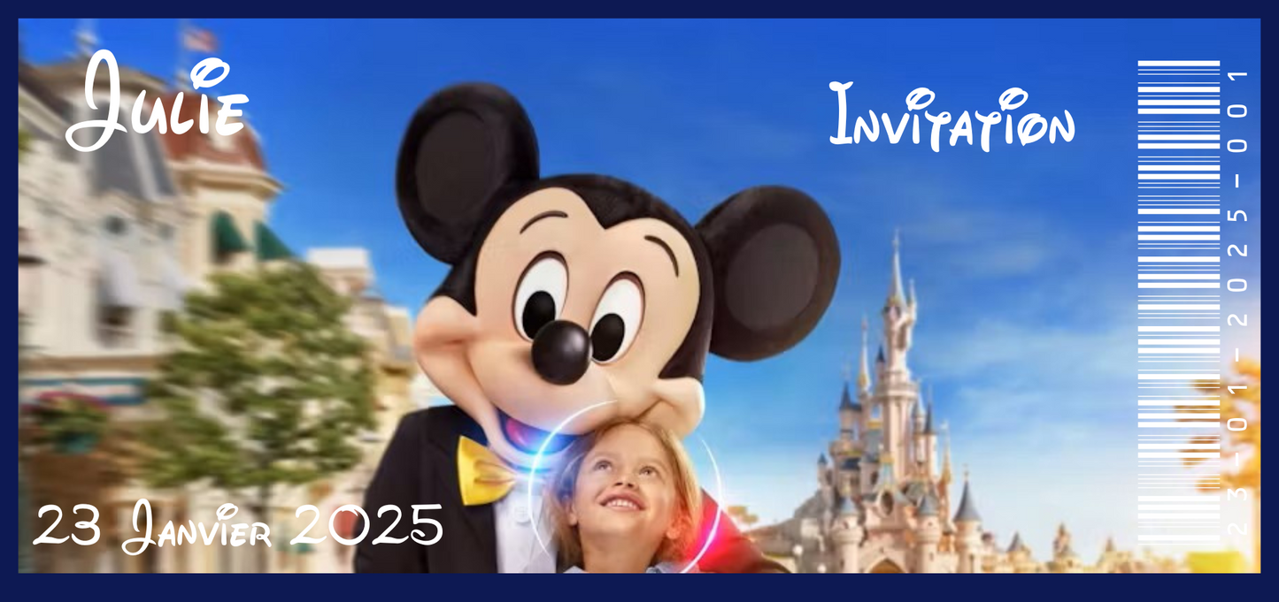 Billet Surprise - Disneyland Paris CLASSIQUE (Version 3)