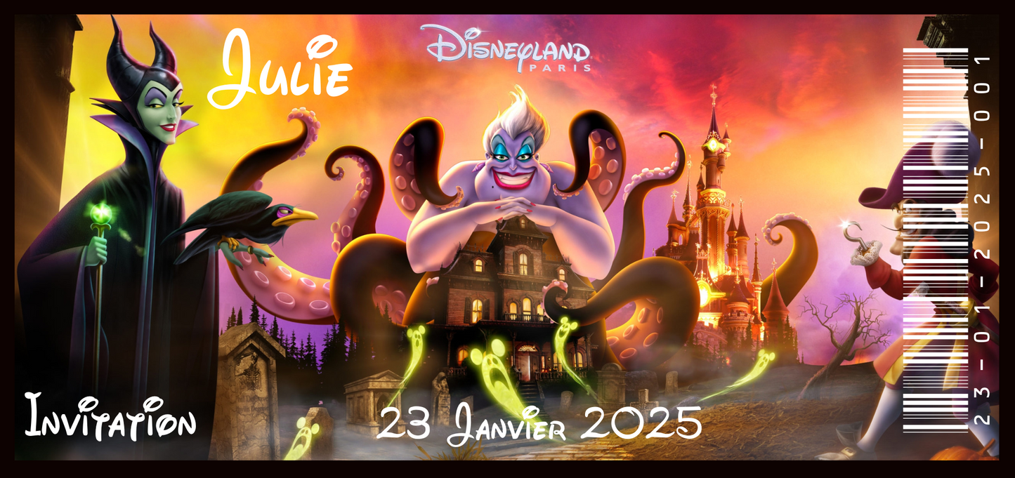 Billet Surprise - Disneyland Paris HALLOWEEN (Version 2)