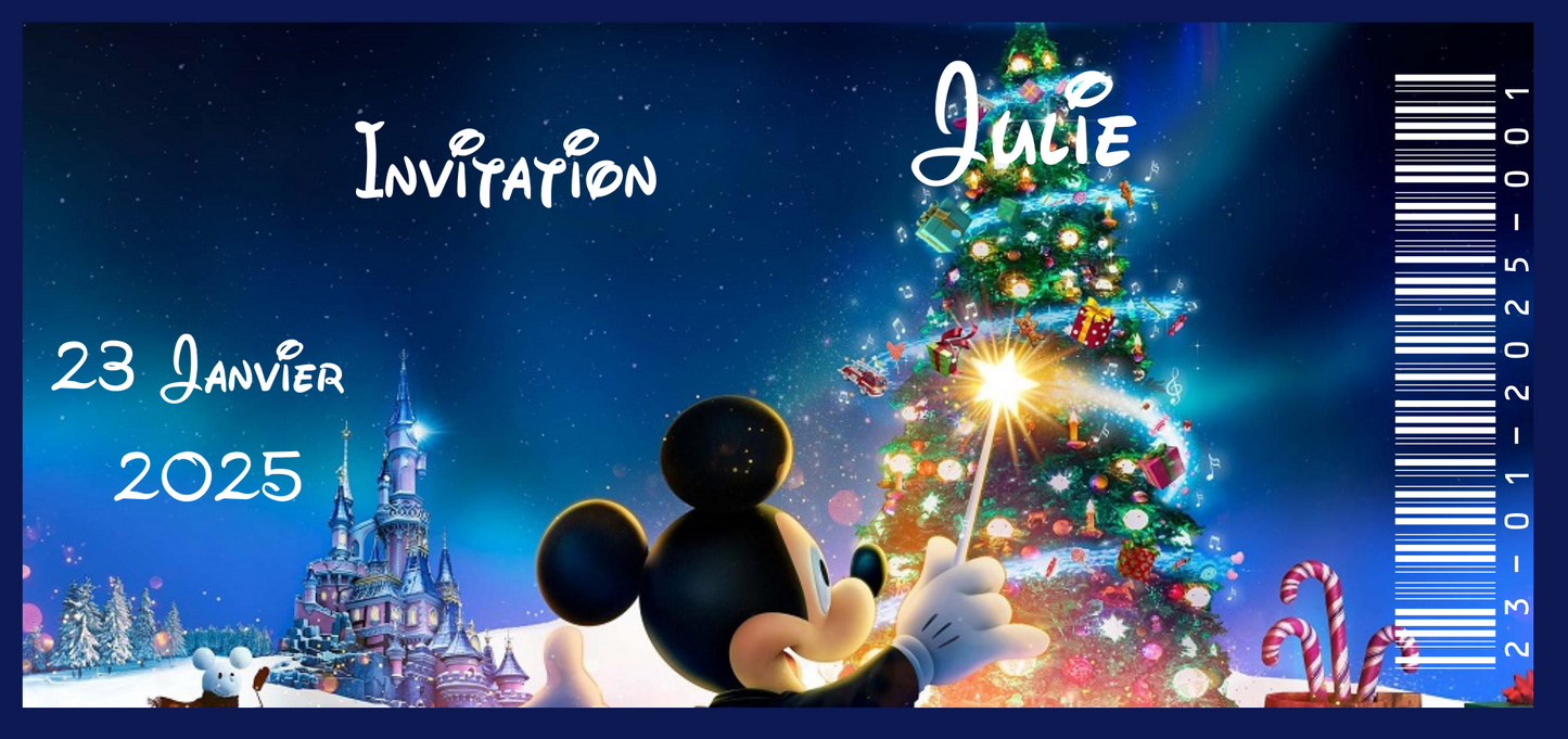 Billet Surprise - Disneyland Paris NOEL (Version 2)