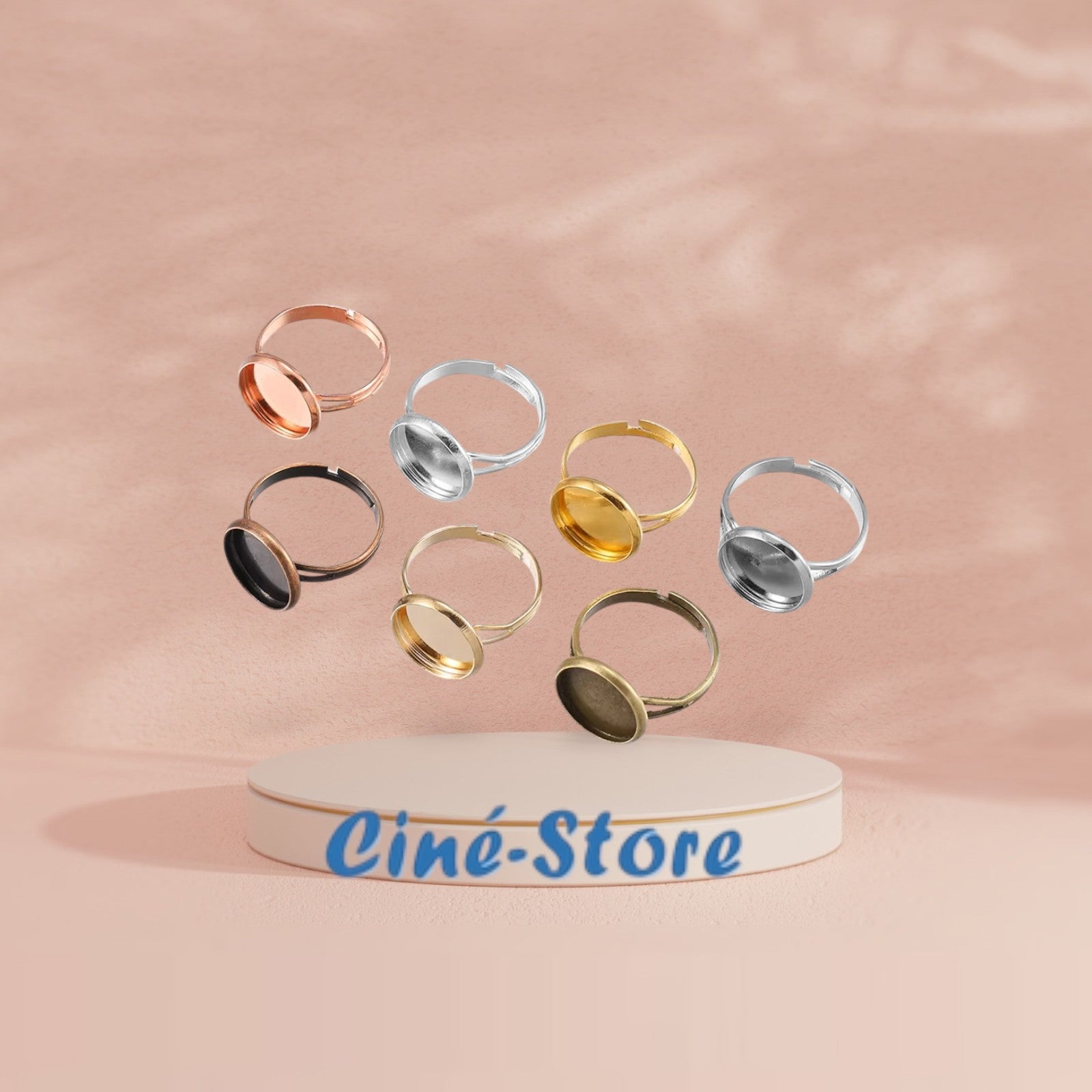 Bijou Bague Photo Personnalisé Bague Ciné-Store Personnalisable