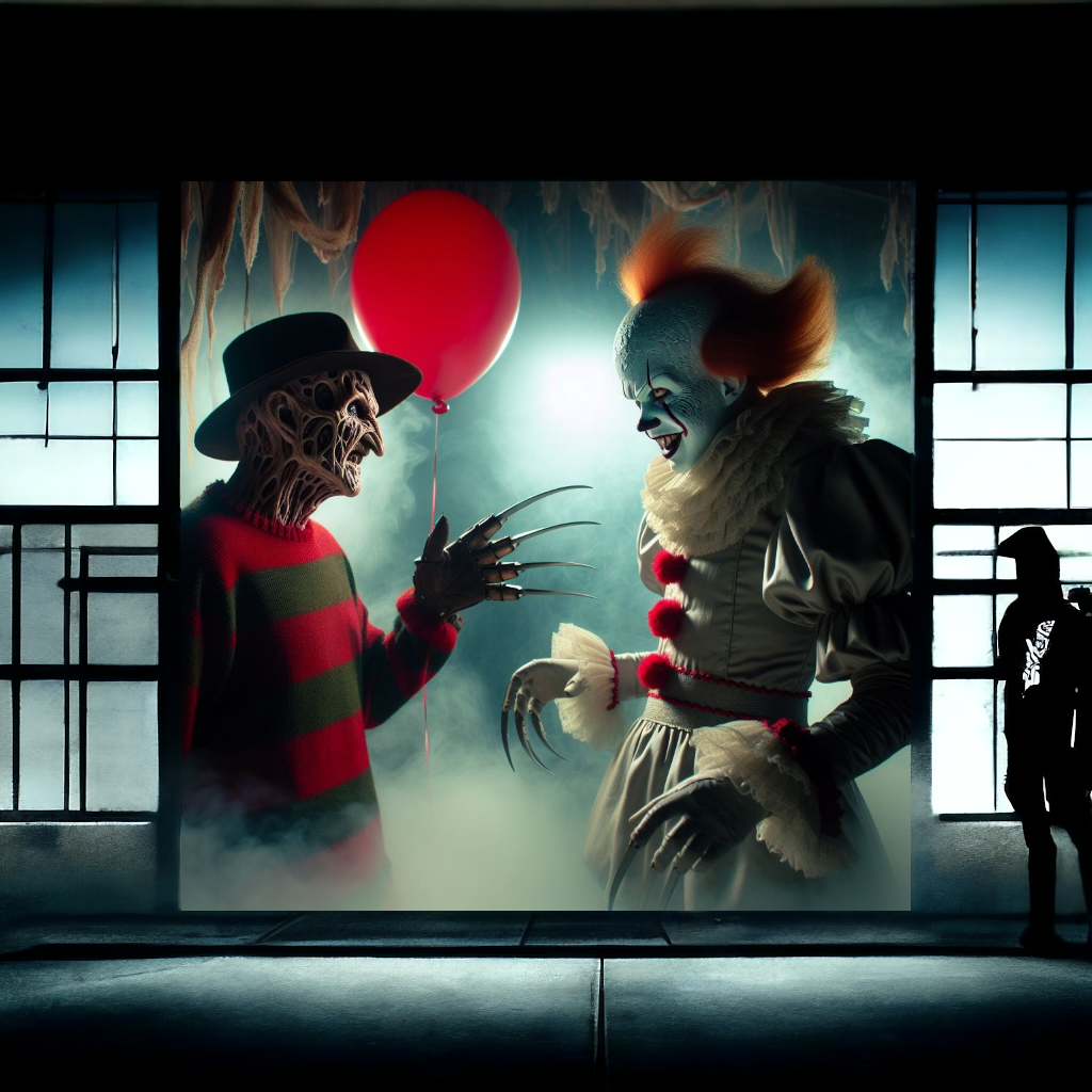 Canvas coton - Freddy Vs Pennywise V2