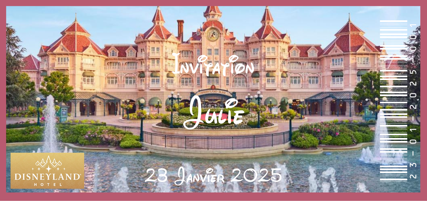 Billet Surprise - Hôtel Disney - Disneyland Hôtel