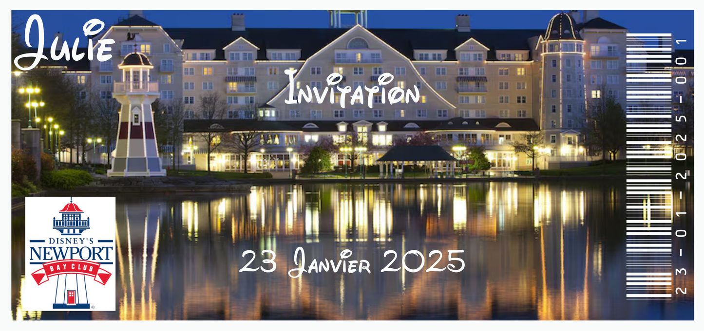 Billet Surprise - Hôtel Disney - New Port Bay Club