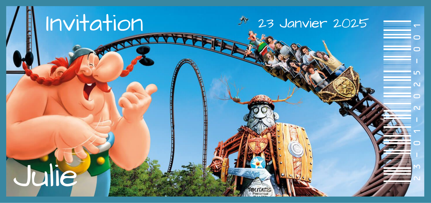 Billet Surprise - Parc Astérix (Toutatis)