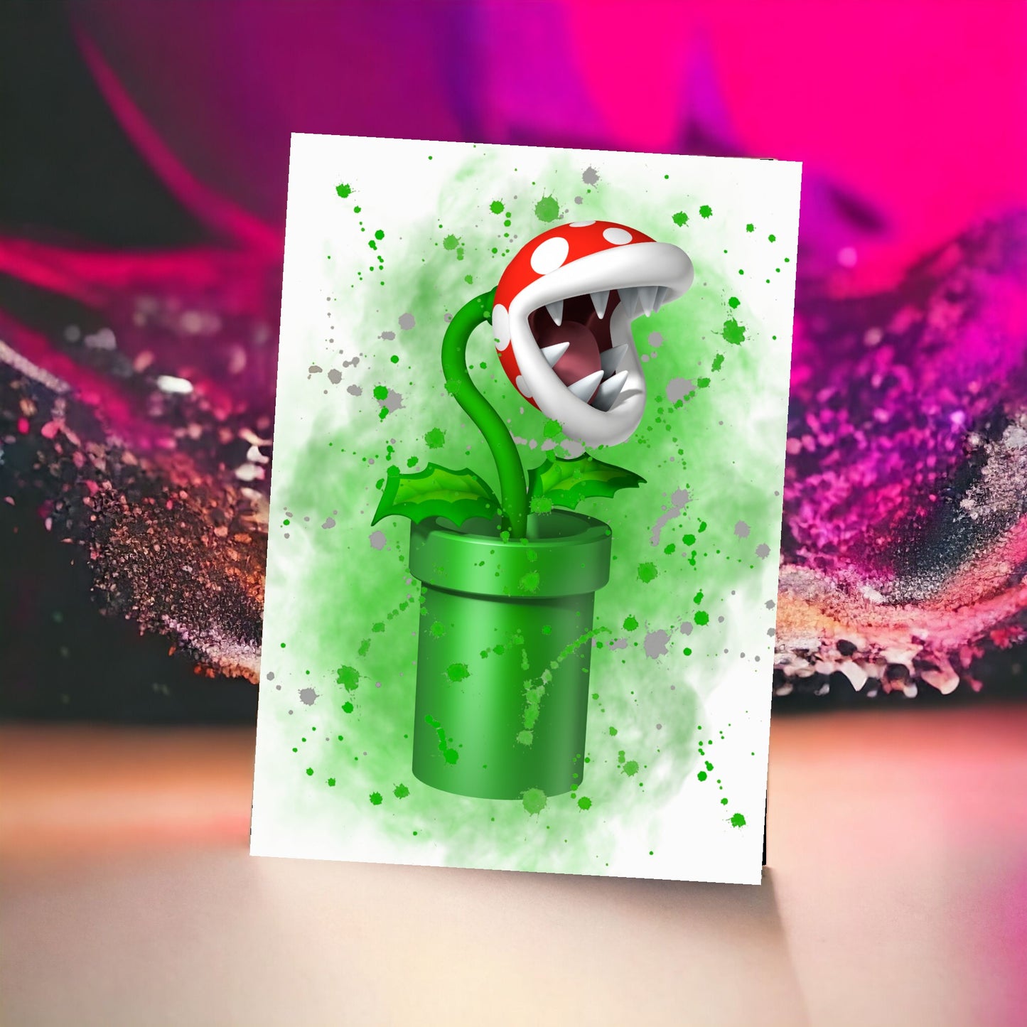 Toile Canvas - Super Mario - Plante Piranha