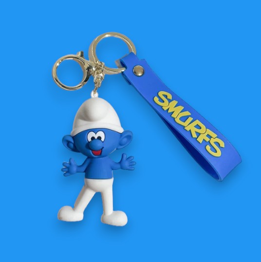 Porte Clef 3D - Schtroumpfs