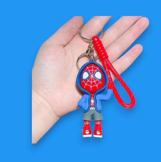 Porte Clef 3D - Marvel - Spiderman (Bleu / Gris)