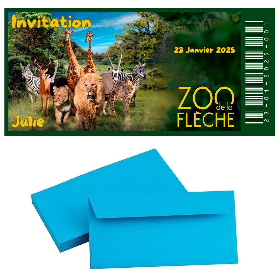 Billet Surprise - Zoo de la flêche