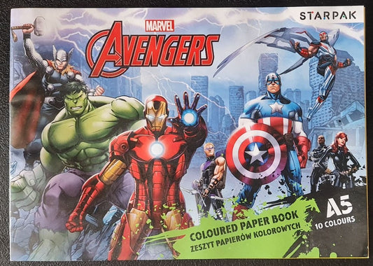 Bloc de papier A5 coloriage - Avengers