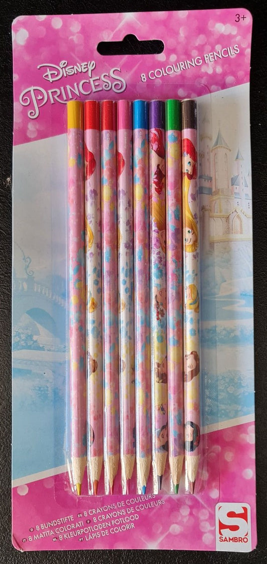 Crayons de couleurs (Lot de 8) - Princesses Disney