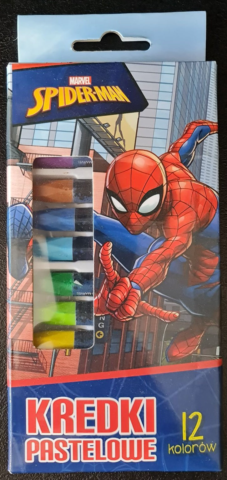 Crayons de pastels (Lot de 12) - Spiderman