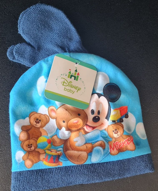 Bonnet + Gants bébé - Mickey