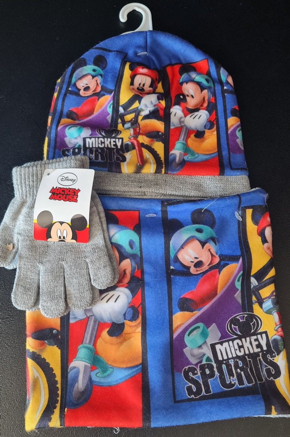 Bonnet + Tour de cou + Gants - Mickey