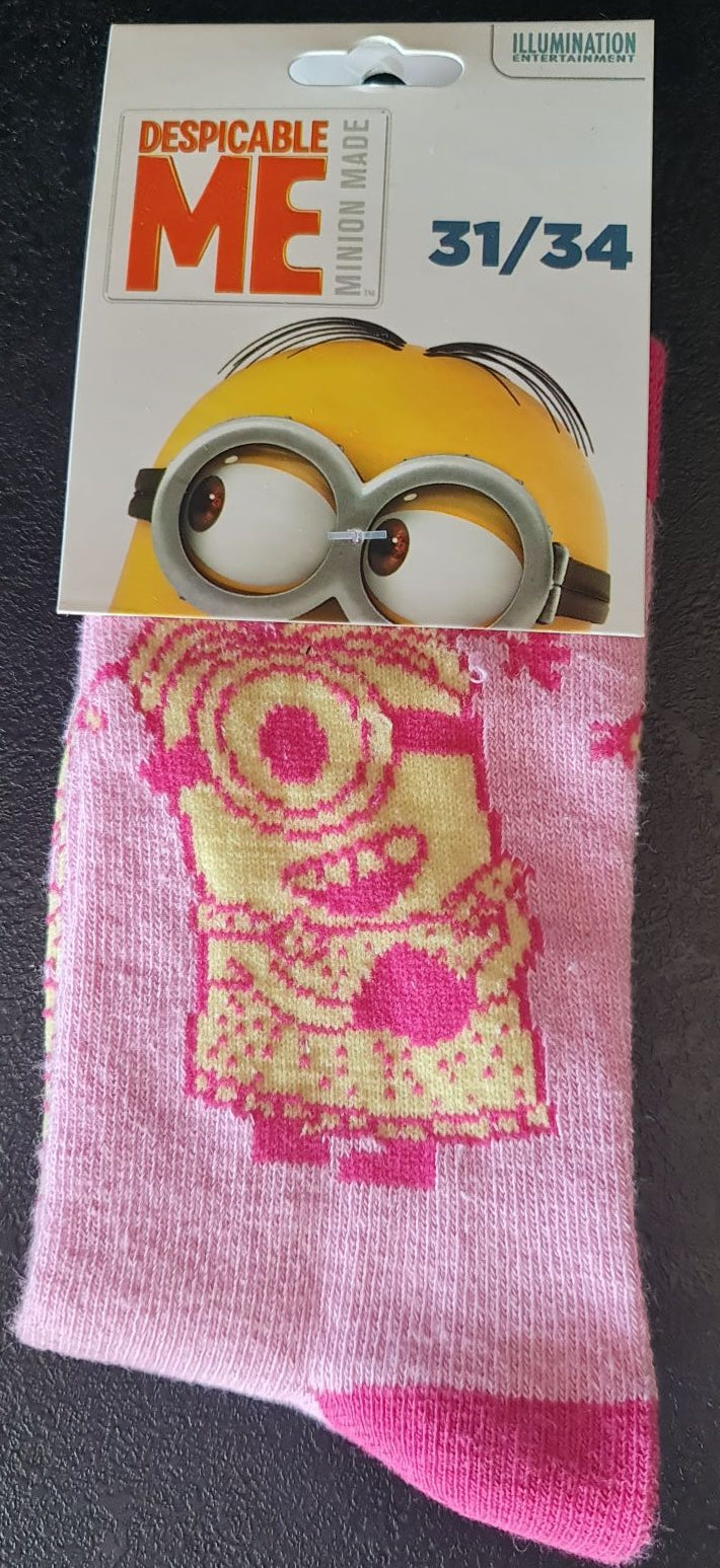 Chaussettes - Minions (Rose)