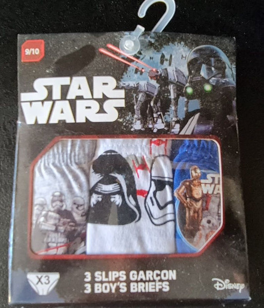 Set de 3 Slips - Star Wars - 9/10 Ans