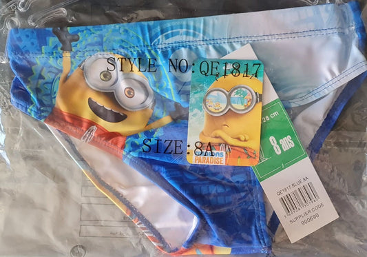 Slip de Bain - Minions - Bleu - 8 Ans