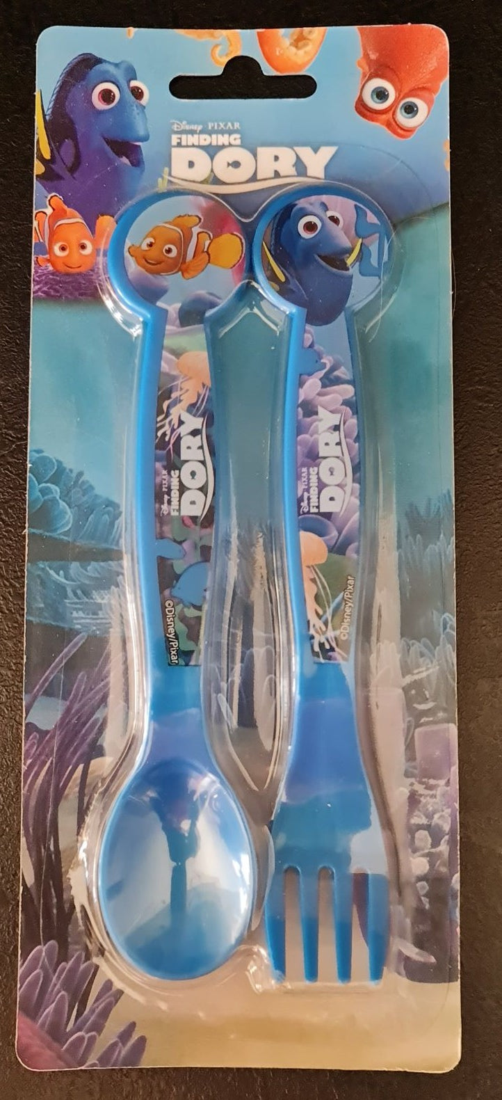 Set de 2 couverts plastique - Némo / Dory