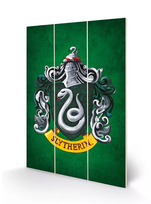 Cadre en bois - Harry Potter - Serpentard