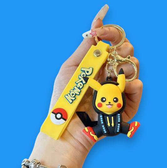 Porte Clef 3D - Pokemon - Pikachu (Survêtement Noir)