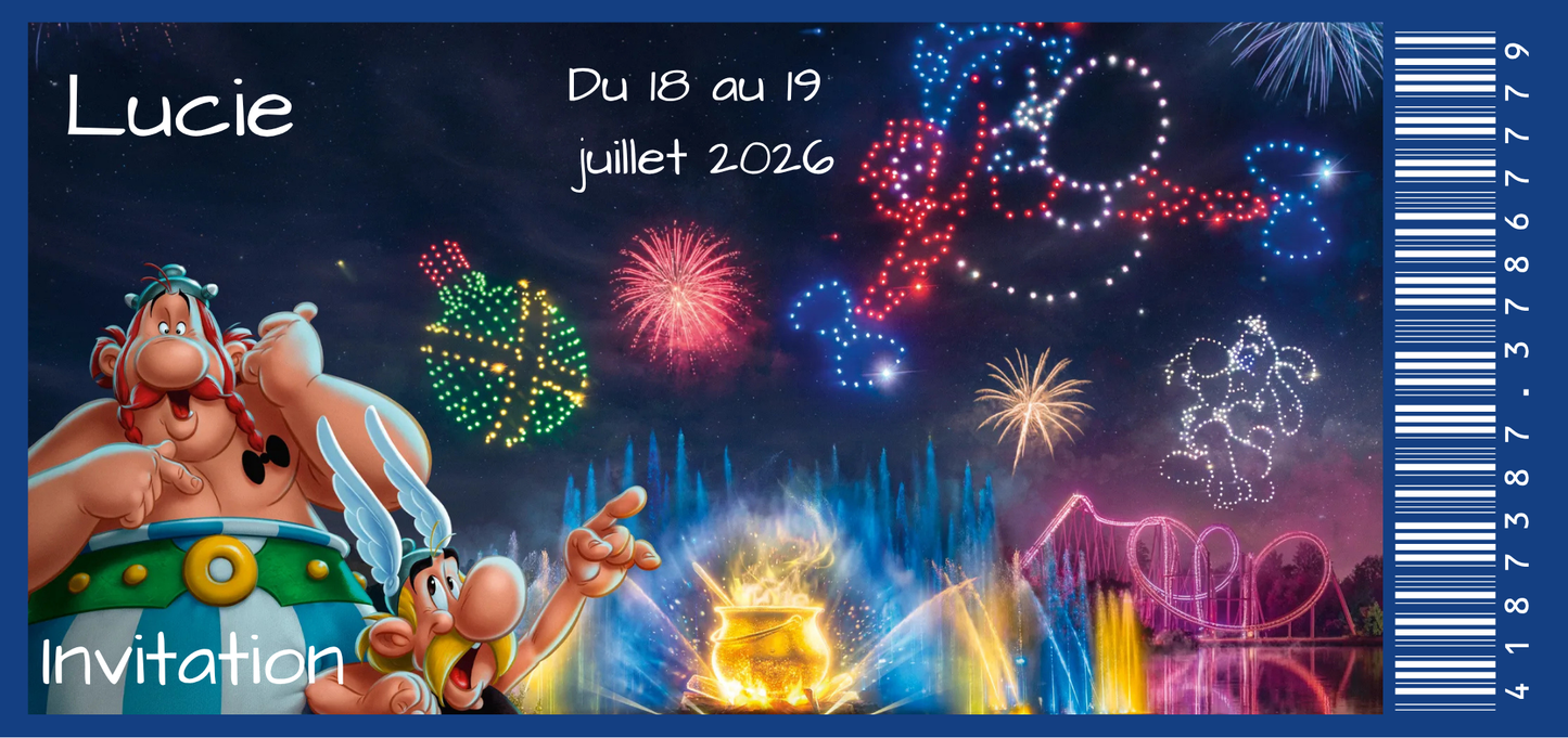 Billet Surprise - Parc Astérix (Astérix et la poussière d'étoiles)