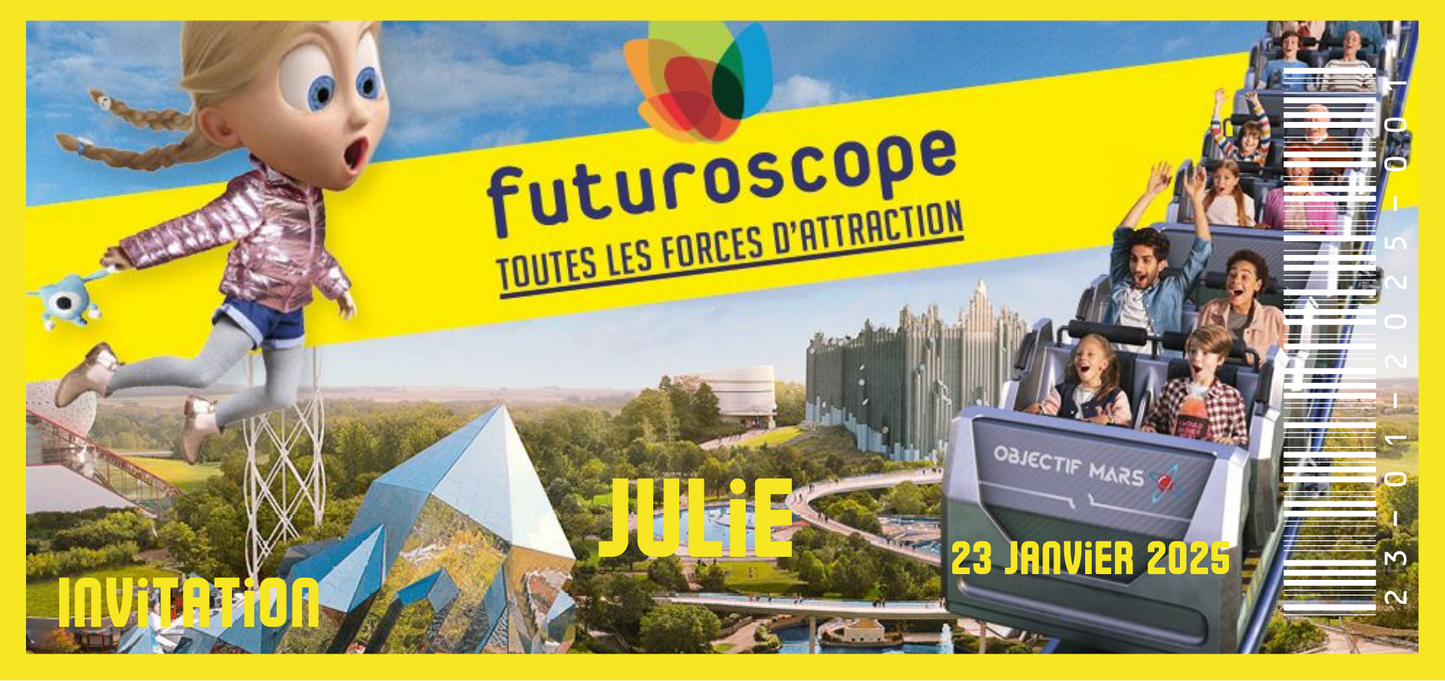 Billet Surprise - Futuroscope (Version 2)
