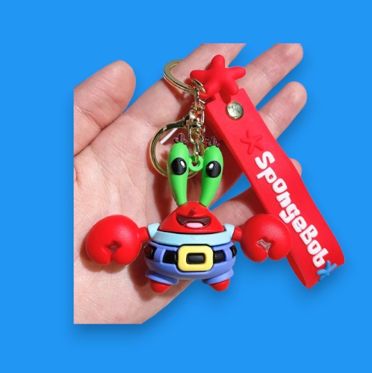 Porte Clef 3D - Bob l'éponge - M. Krabs