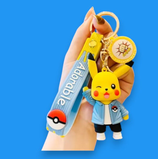 Porte Clef 3D - Pokemon - Pikachu (Veste Bleue)