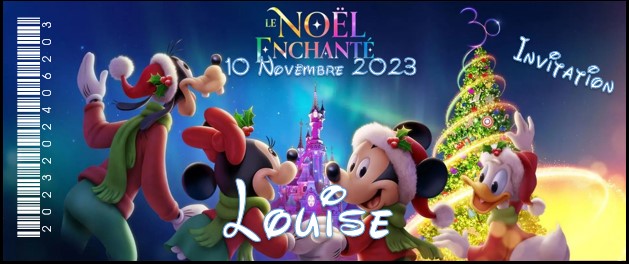 Billet Surprise - Disneyland Paris (Noël Enchanté)