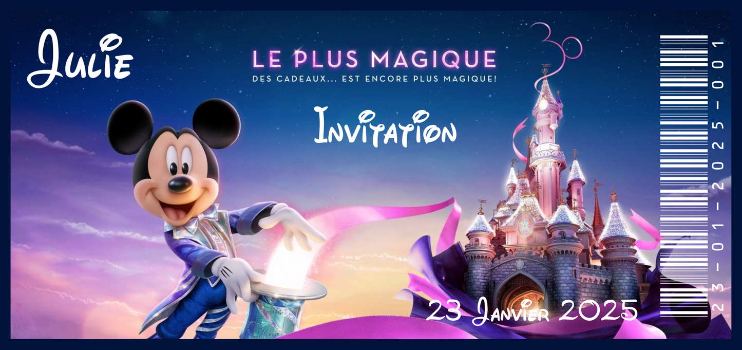 Billet Surprise - Disneyland Paris (30 Ans)