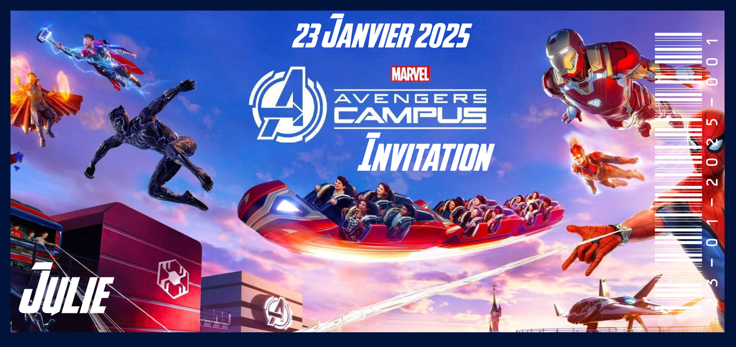 Billet Surprise - Disneyland Paris (Avengers Campus)