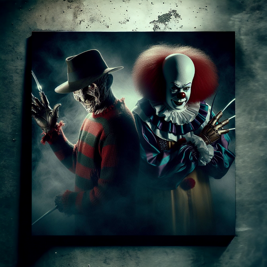 Canvas coton - Freddy Vs Pennywise V1