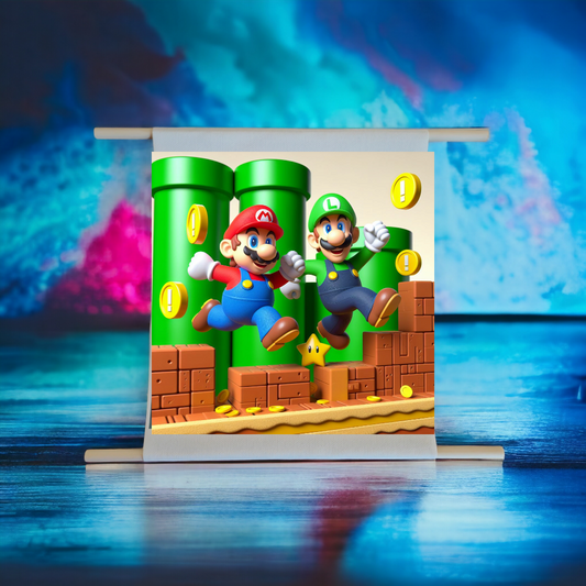 Parchemin Canvas coton - Mario et Luigi V1