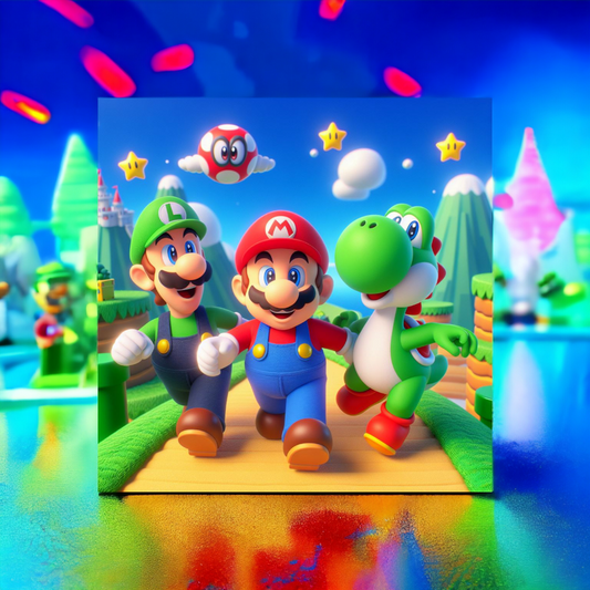 Canvas coton - Mario et Luigi V2