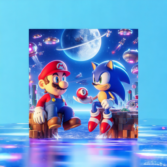 Canvas coton - Mario et Sonic V1