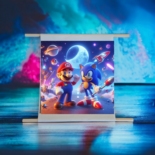 Parchemin Canvas coton - Mario et Sonic V3