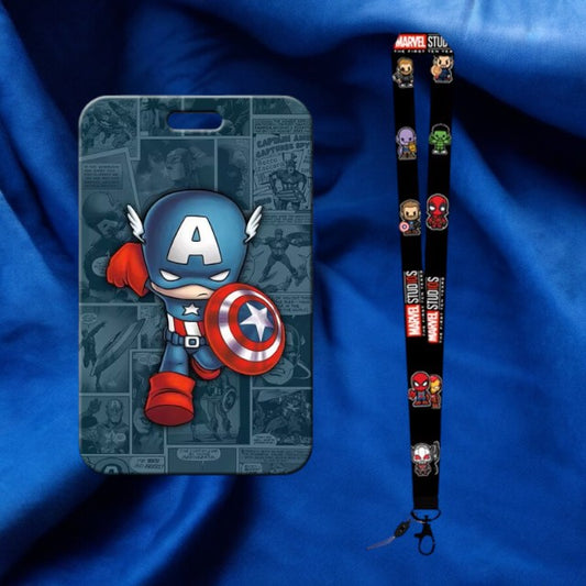 Porte Carte & Tour de cou - Marvel - Captain America