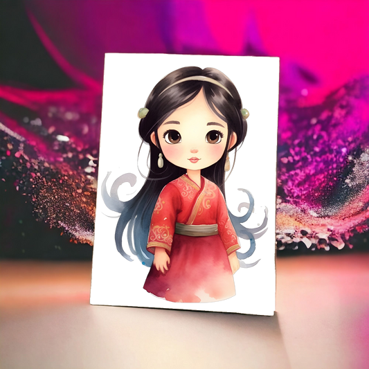 Toile Canvas - Disney Little Princesse - Mulan